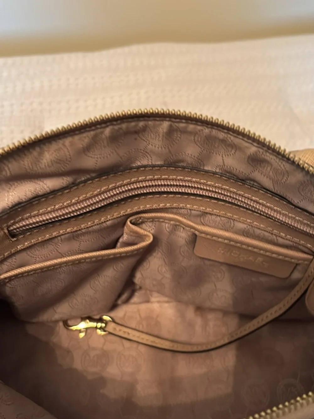 Michael Kors Blush Pink Dome Satchel with Gold Hardware